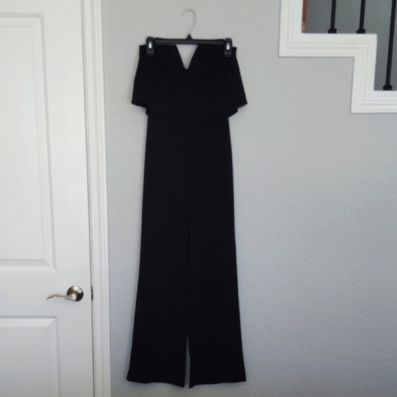 Lulu's Black Wide-Leg Jumpsuit - Picture 2 of 6